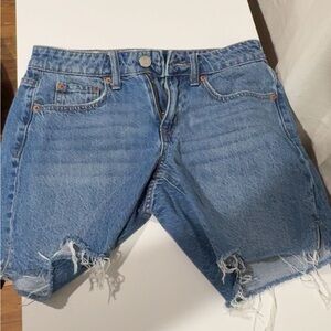 Aeropostale Light Blue Baggy Denim Shorts